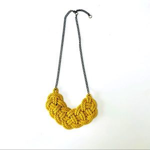 Knotted rope necklace